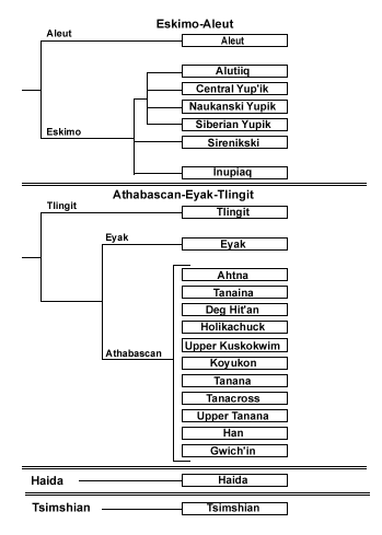 Alaska Native Languages Family Tree